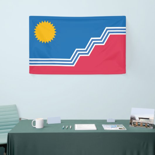 Stadsvlag van Sioux Herfsten (South Dakota) Spandoek (Beurs)