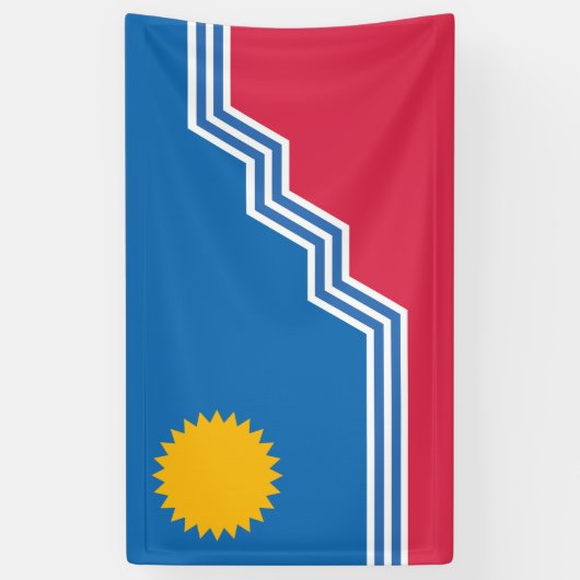 Stadsvlag van Sioux Herfsten (South Dakota) Spandoek (Verticaal)