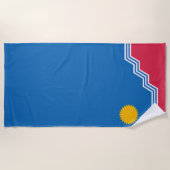 Stadsvlag van Sioux Herfsten (South Dakota) Strandlaken (Voorkant)