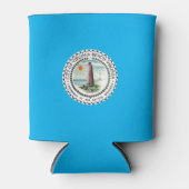 Stadsvlag van Virginia Beach (Virginia) Blikjeskoeler (Voorkant)