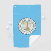 Stadsvlag van Virginia Beach (Virginia) Golfhanddoek (Insitu)