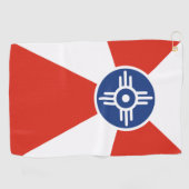 Stadsvlag Wichita (Kansas) Golfhanddoek (Horizontaal)