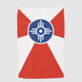 Stadsvlag Wichita (Kansas) Golfhanddoek (Voorkant)