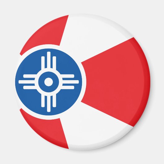 Stadsvlag Wichita Magneet (Voorkant)