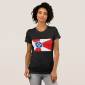 Stadsvlag Wichita T-shirt (Voorkant volledig)