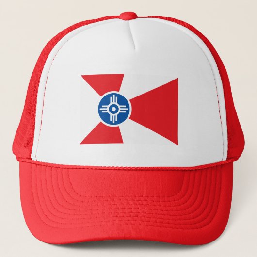 Stadsvlag Wichita Trucker Pet (Voorkant)