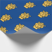 Stadsvlag Zweden symbool Cadeaupapier (Hoek)