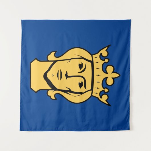 Stadsvlag Zweden symbool Wandkleed (Voorkant (horizontaal))