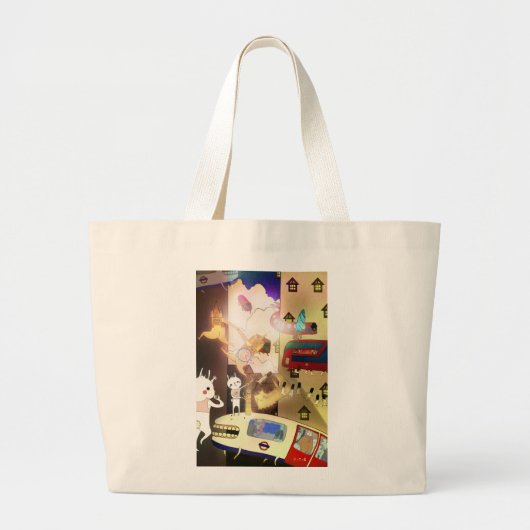 Stadsvlucht 2013 grote tote bag (Voorkant)