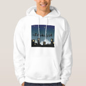 Stadsvogels op een luchthemel hoodie (Voorkant)