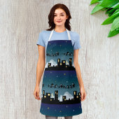 Stadsvogels op een luchthemel schort