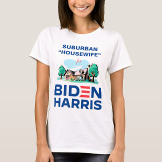 Stadsvrouw voor de voorstad Biden-Harris T-shirt