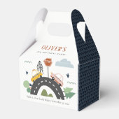 Stadswagen Kinder autoweg Elke dag van de avond Bedankdoosjes (Achterkant)