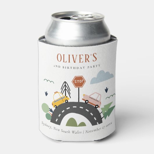 Stadswagen Kinder autoweg Elke dag van de avond Blikjeskoeler (Blikje Voorkant)