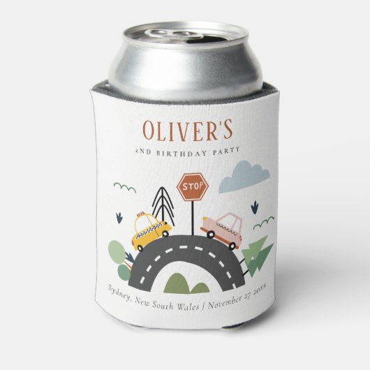 Stadswagen Kinder autoweg Elke dag van de avond Blikjeskoeler (Blikje Achterkant)