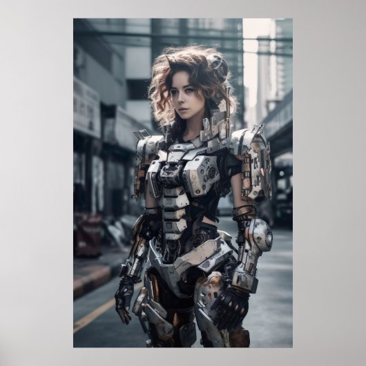 Stadswarrior: Modern Armor Poster (Voorkant)