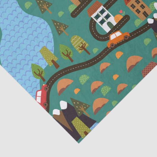 Stadswegen Tissuepapier (Detail)