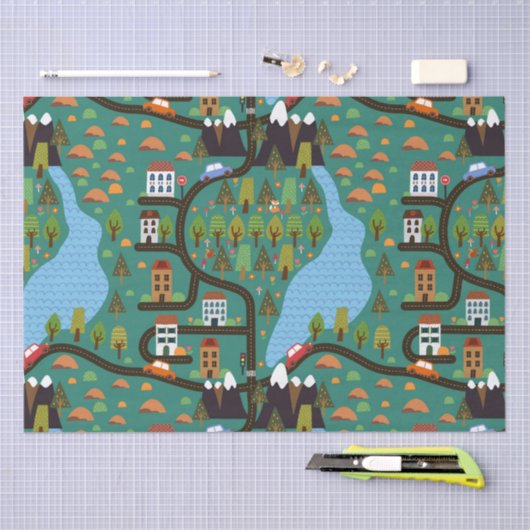 Stadswegen Tissuepapier (Craft)