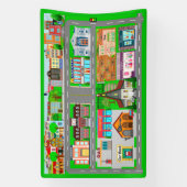 Stadswegen voor auto's 2 1.2' x 4' spandoek (Verticaal)