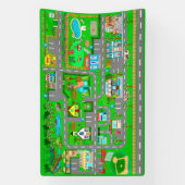 Stadswegen voor auto's 2 1/2' x 4' spandoek (Verticaal)