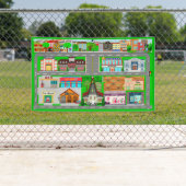 Stadswegen voor auto's 3x5-banner spandoek (Insitu)