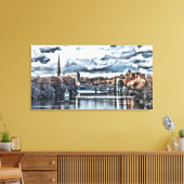 Stadswerk Canvas Afdruk (Insitu (Woonkamer))