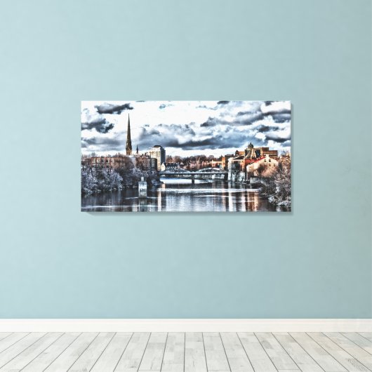 Stadswerk Canvas Afdruk (Insitu (Houten vloer))