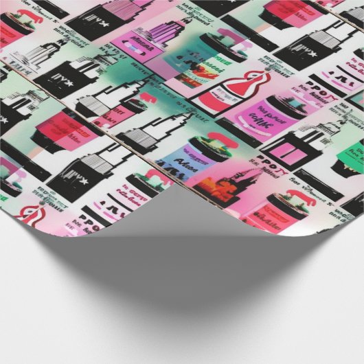 Stadswerkpapier voor Pop Cadeaupapier (Hoek)