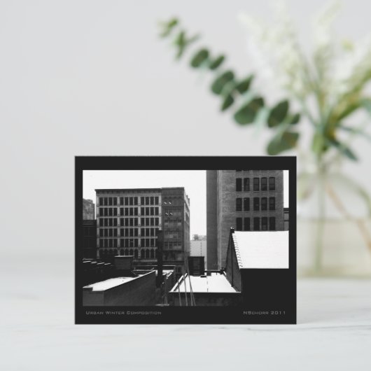 Stadswintersamenstelling Briefkaart (Staand voorkant)