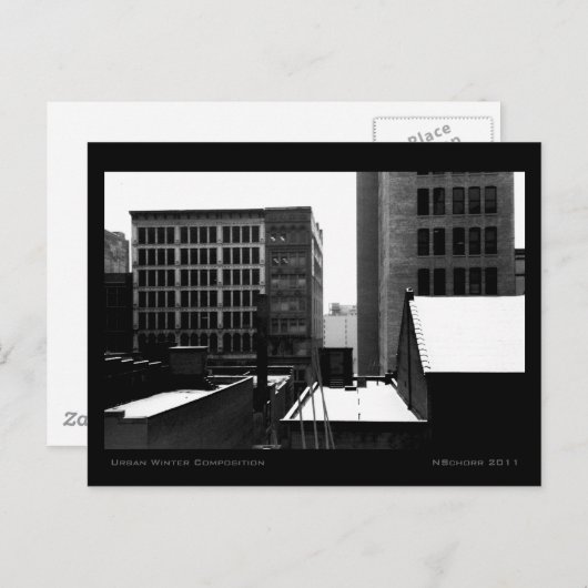 Stadswintersamenstelling Briefkaart (Voorkant / Achterkant)