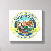 Stadszegel El Monte (Californië) Canvas Afdruk (Voorkant)