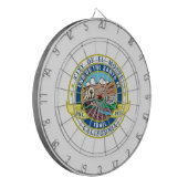 Stadszegel El Monte (Californië) Dartbord (Voorkant Links)