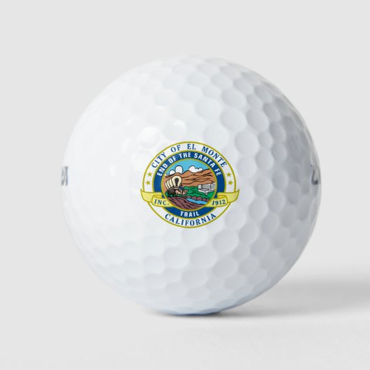 Stadszegel El Monte (Californië) Golfballen (Voorkant)