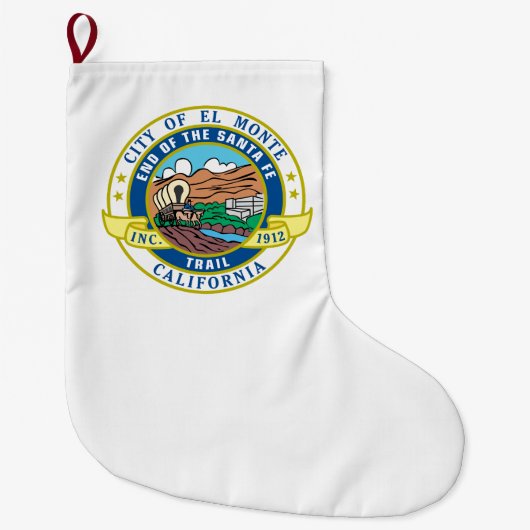 Stadszegel El Monte (Californië) Grote Kerstsok (Voorkant)