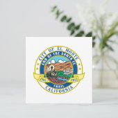 Stadszegel El Monte (Californië) Kaart (Staand voorkant)