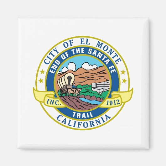 Stadszegel El Monte (Californië) Magneet (Voorkant)