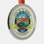 Stadszegel El Monte (Californië) Metalen Ornament (Rechts)