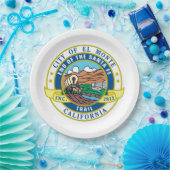 Stadszegel El Monte (Californië) Papieren Bordje (Feest)