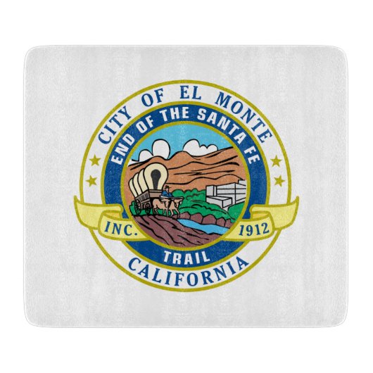 Stadszegel El Monte (Californië) Snijplank (Voorkant)