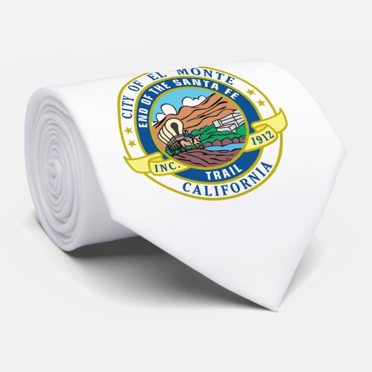 Stadszegel El Monte (Californië) Stropdas (Opgerold)