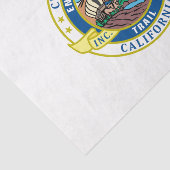 Stadszegel El Monte (Californië) Tissuepapier (Detail)