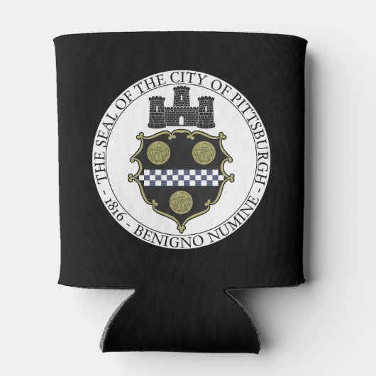 Stadszegel in Pittsburgh Blikjeskoeler (Achterkant)