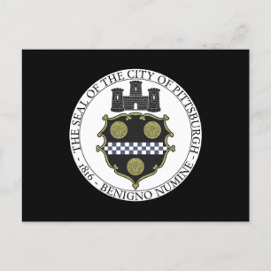 Stadszegel in Pittsburgh Briefkaart