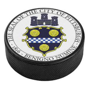 Stadszegel in Pittsburgh Hockey Puck