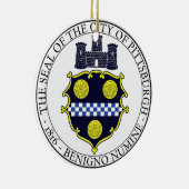 Stadszegel in Pittsburgh Keramisch Ornament (Rechts)