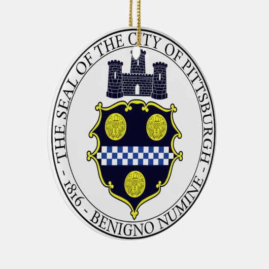 Stadszegel in Pittsburgh Keramisch Ornament (Rechts)