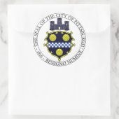 Stadszegel in Pittsburgh Ronde Sticker (Tas)