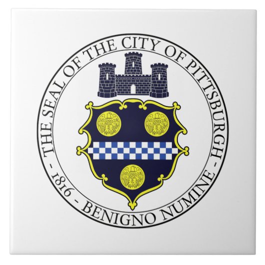 Stadszegel in Pittsburgh Tegeltje (Voorkant)