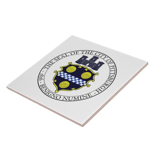 Stadszegel in Pittsburgh Tegeltje (Zijkant)