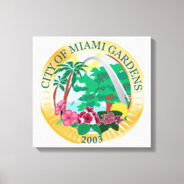 Stadszegel Miami Gardens (Florida) Canvas Afdruk